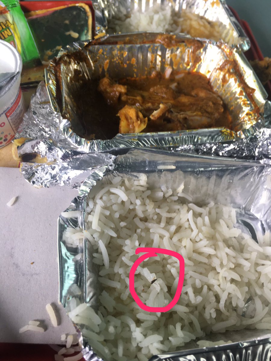 dhirendraCG's tweet photo. @sureshpprabhu @IndianRailMedia @RailMinIndia #ShatabdiExp NDL to BPL PNR No-2234701792 #InsectInFood राइस में कीड़ा https://t.co/nqQUtg1usk