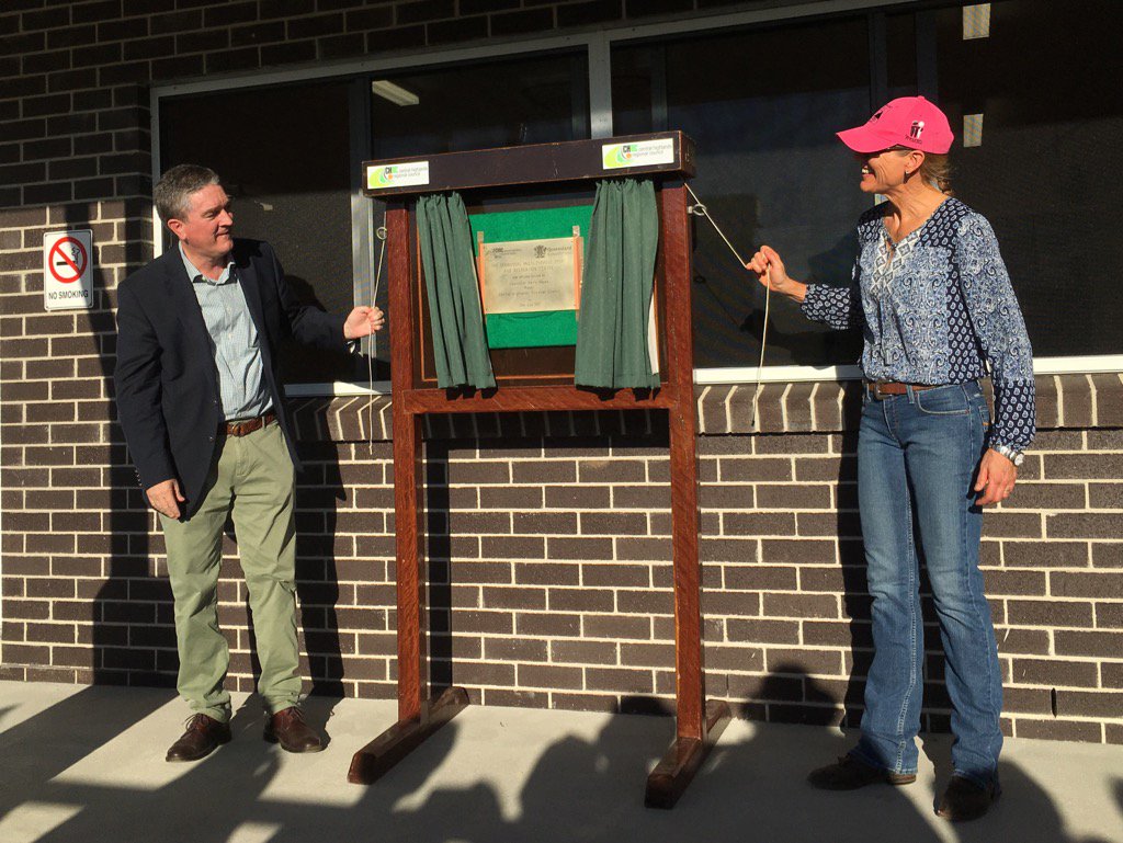 GailGodwinSmith's tweet photo. It's officially open! The Springsure Multi-Purpose Sport &amp; Recreation Centre jointly funded by @CHRCouncil  &amp; QLD Gov https://t.co/wRjIcYlC1b