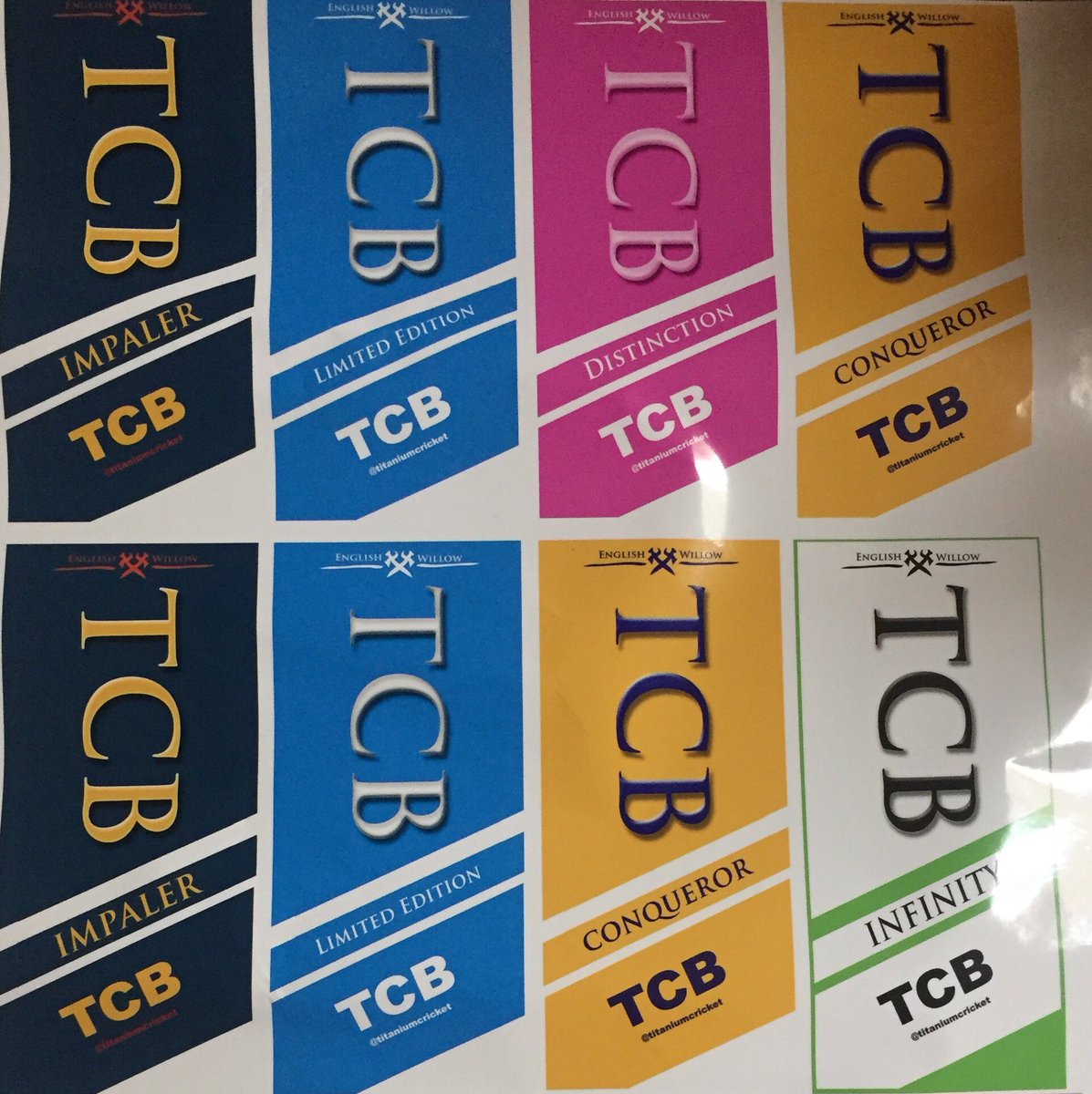 TitaniumCricket's tweet photo. New sets of stickers for sale #cricket #cricketbats #cricketbatrepairs #Stickers https://t.co/u7ZdsxNxJW