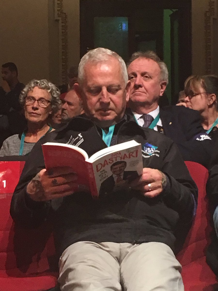 SamPCrosby's tweet photo. Everyone is reading the new best-selling book by @samdastyari - even @GraemeKellyUSU https://t.co/6NM6vgggq1