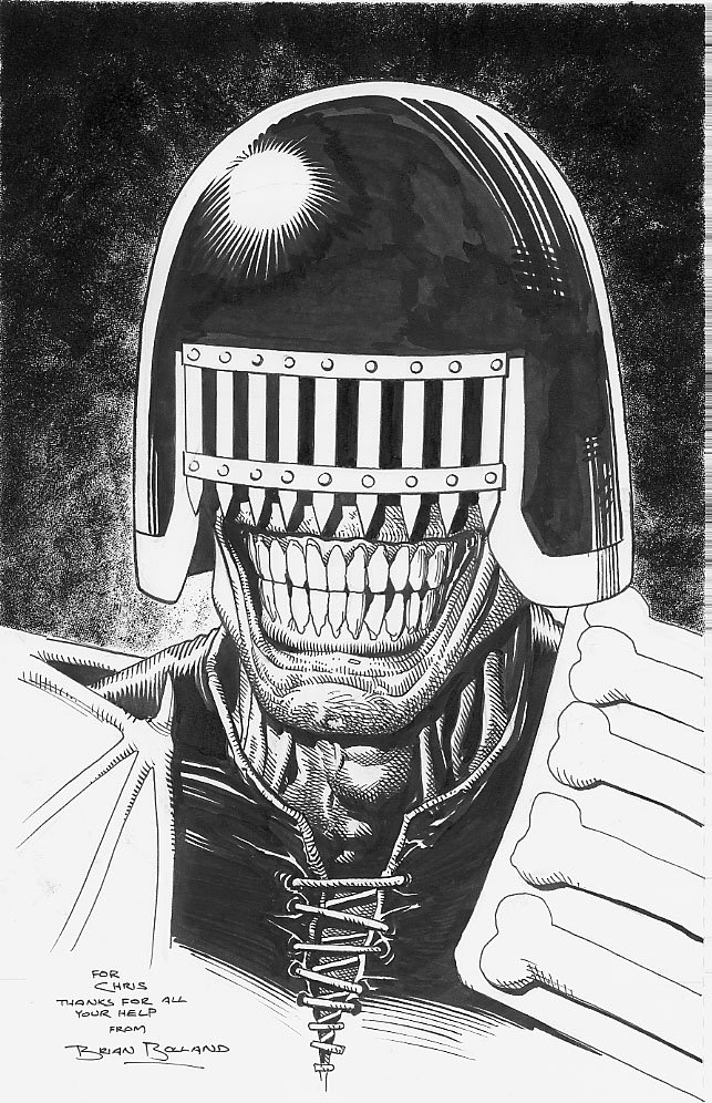 Krushfuck's tweet photo. "The crime is life. The sentence is death."

#JudgeDeath by #BrianBolland.

#JudgeDredd #DarkJudges #2000AD
#BritishComicBooks #Deadworld

💀 https://t.co/oTrHSogVSk