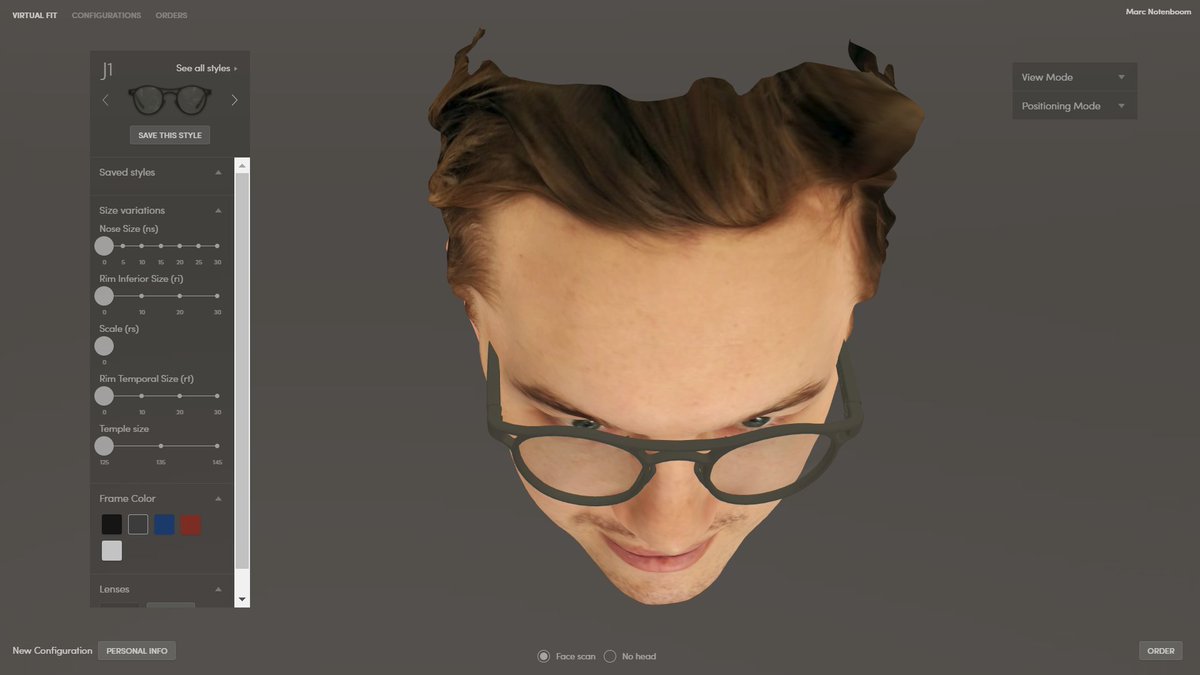 d_inderias's tweet image. In 3D that's @SheehanSamuel @wine_minder my @AdvanceQld office-mate.  In our #cloud #virtualfit system #Techprint #VR #VTO @QChiefEntrepren