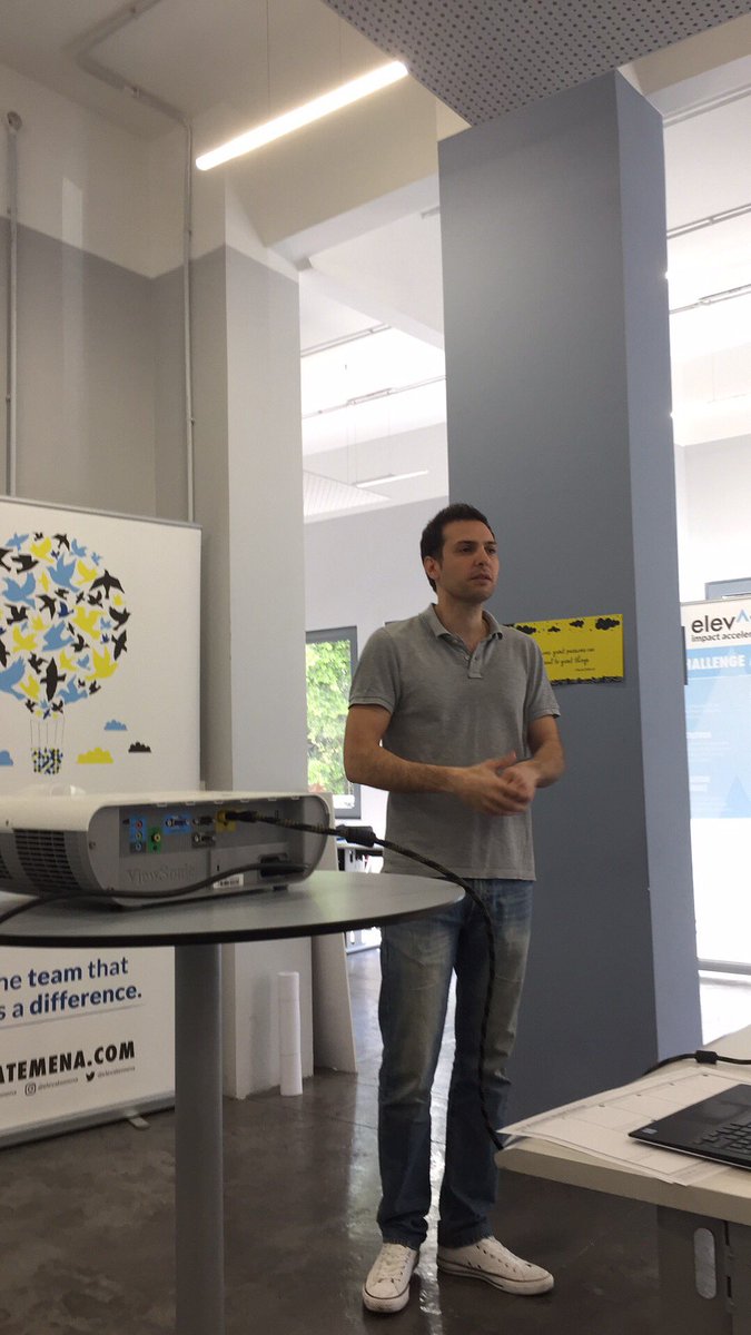 Kwik_Sense's tweet photo. Kicking off the day with @se_factory co-founder Fadi Bizri and his talk about Lean Startups @elevatemena https://t.co/fyEZyImzcY