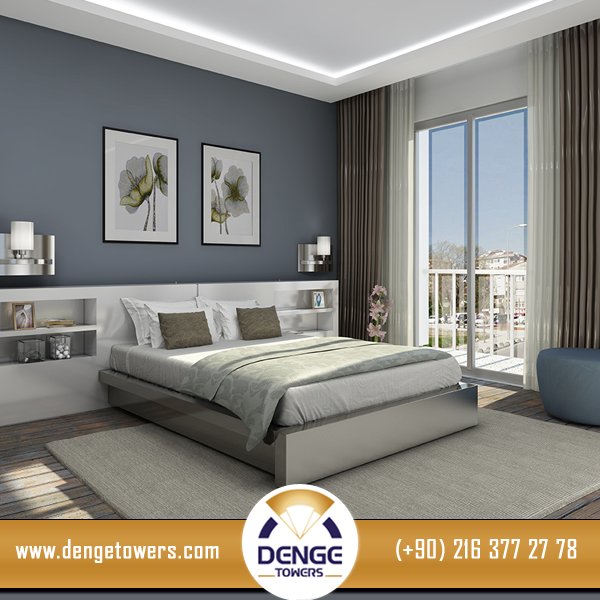 #DengeTowers odaları direkt olarak balkona açılıyor. Evinizin her köşesinde ferah bir ortam yakalayacaksınız.