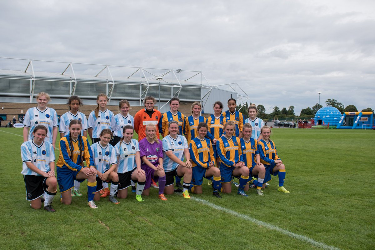 shrewswomen's tweet photo. OPEN DAY: The ladies under 18's and under 16's played earlier at the @shrewsweb open, displaying the talent of Women's and Girl's football https://t.co/bZM4al1VPb
