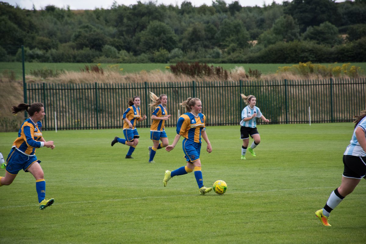 shrewswomen's tweet photo. OPEN DAY: The ladies under 18's and under 16's played earlier at the @shrewsweb open, displaying the talent of Women's and Girl's football https://t.co/bZM4al1VPb