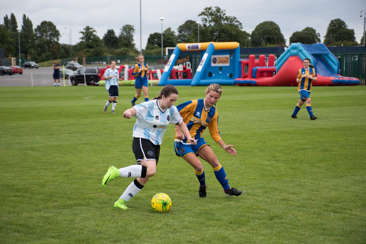shrewswomen's tweet photo. OPEN DAY: The ladies under 18's and under 16's played earlier at the @shrewsweb open, displaying the talent of Women's and Girl's football https://t.co/bZM4al1VPb