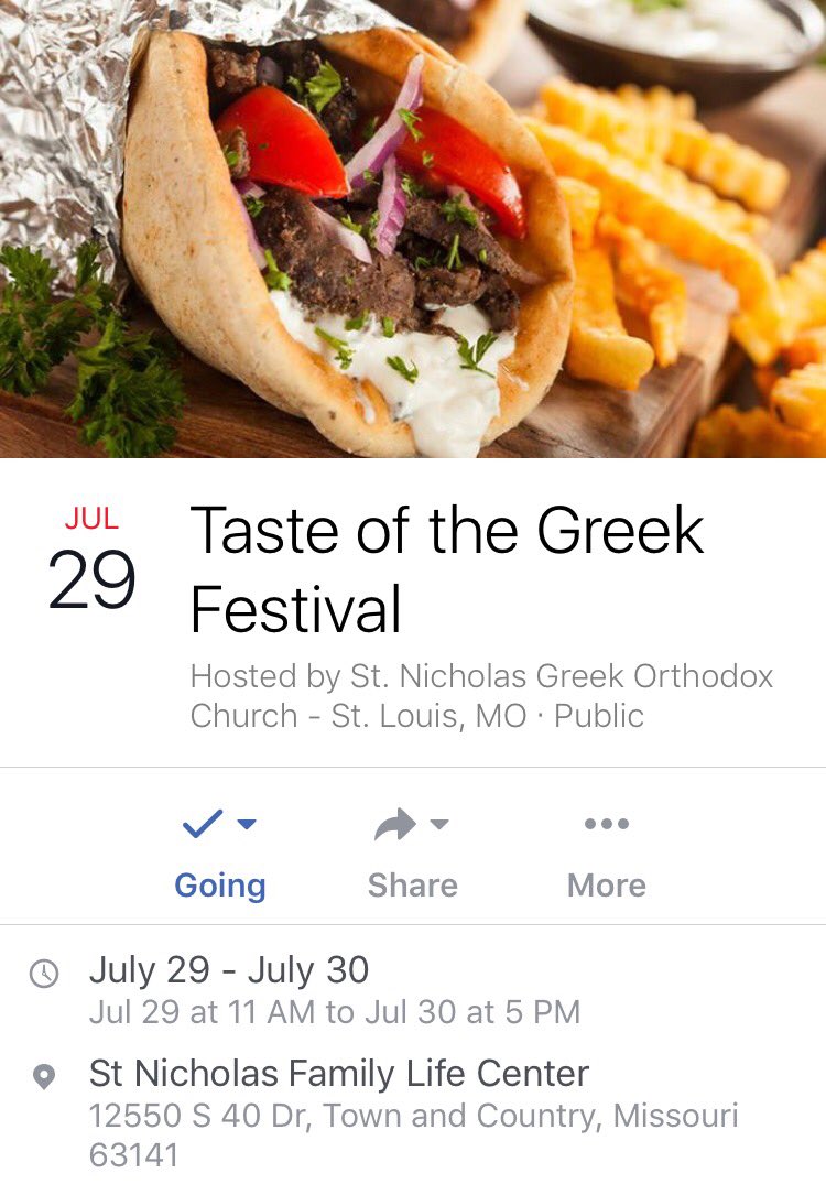 GreekWomen's tweet photo. Be Greek for a day at St. Nicholas Family Life Center. Taste of the Greek Festival is July 29 and 30th, 2017. https://t.co/AkXFSf8Zr5