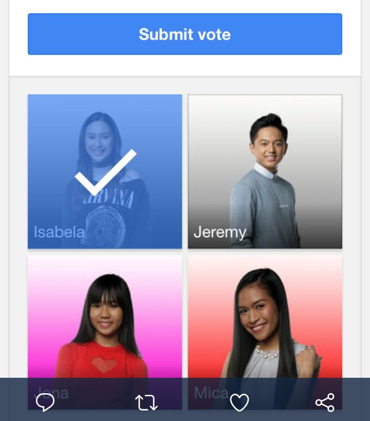 cora_zon214's tweet photo. Since TVK 1 kay JK Labajo #KampKawayan na ako..so I voted Lala bukas na sa text wala akong load..hahahahah

#VoiceTeensFinal https://t.co/qZ8j0xfLtM