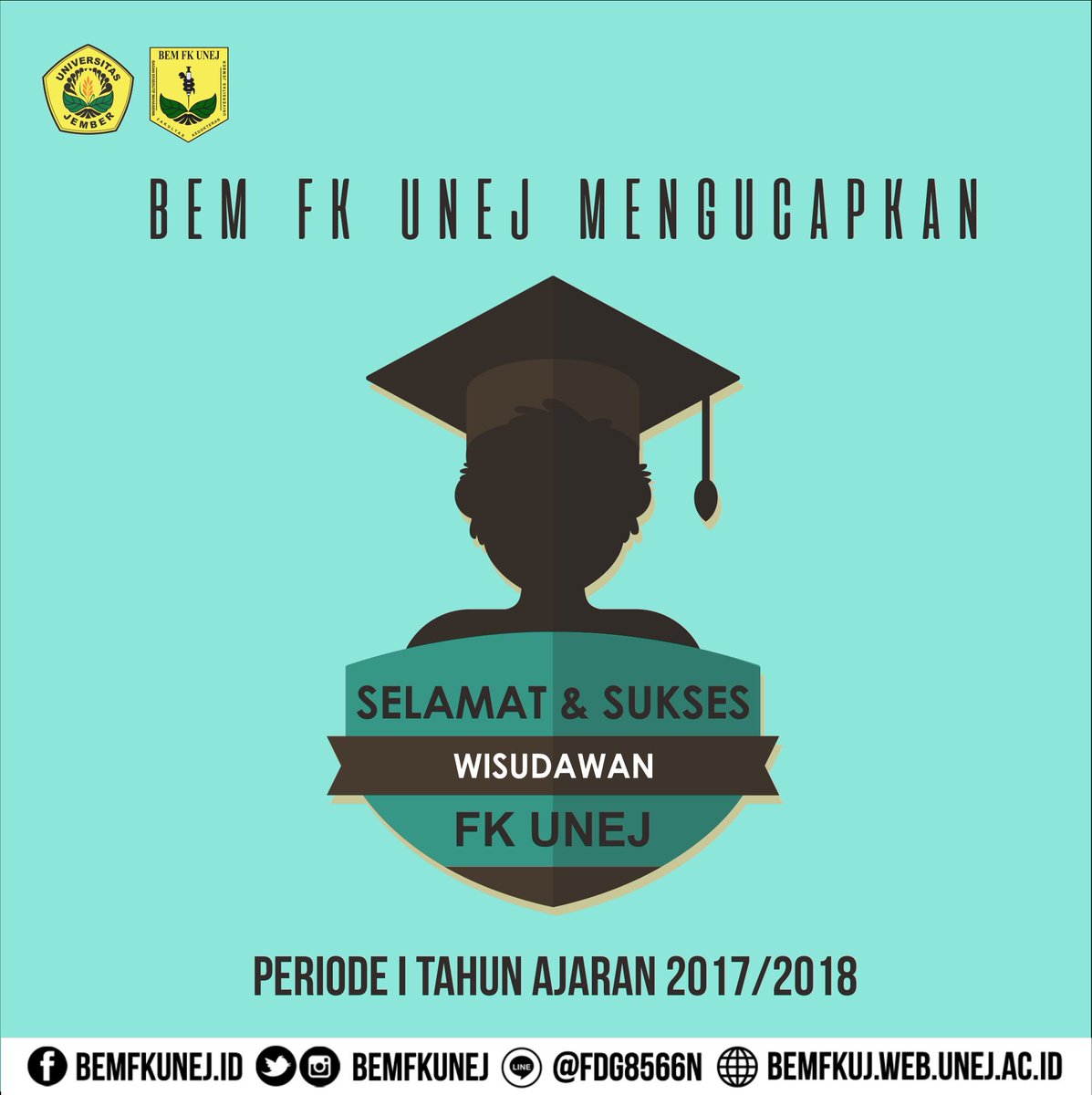 bemfkunej's tweet photo. [🎓CONGRADUATION🎓]

#congratulation
#officially_SKed
#GraduationFKUNEJ
#BEMFKUNEJ
#kabinetinspiratif https://t.co/2NoqqJmOEy