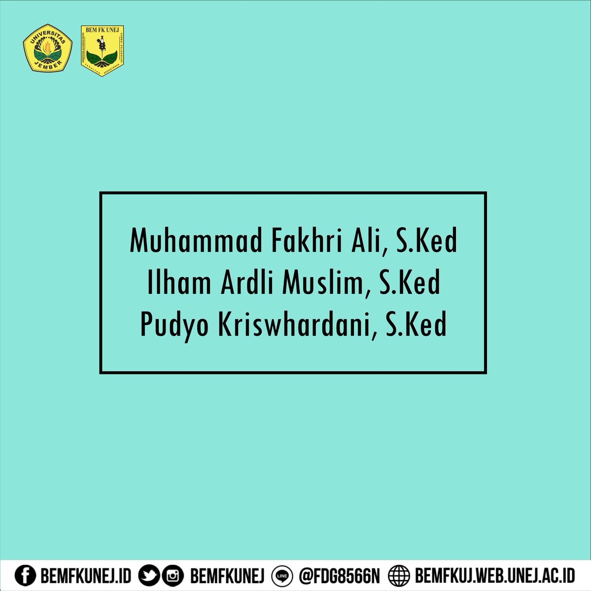 [🎓CONGRADUATION🎓]

#congratulation
#officially_SKed
#GraduationFKUNEJ
#BEMFKUNEJ
#kabinetinspiratif