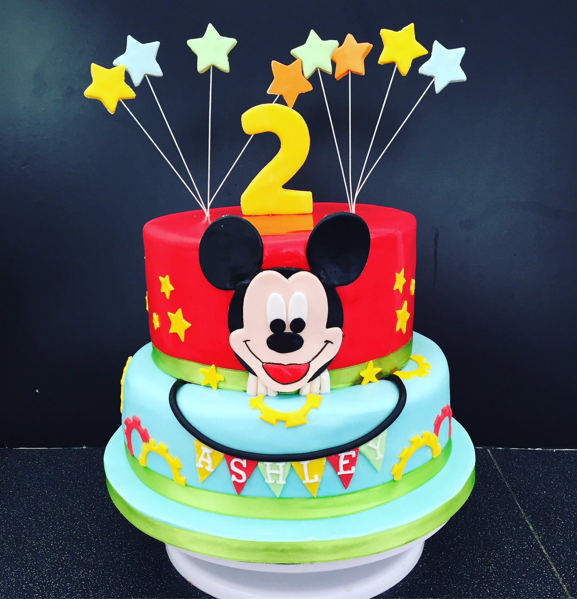 KaysCakeWorld's tweet photo. #mickeymousecake #kayscakeworld #bushfairservicebays #mickeymouseclub #stars #2ndbirthdayparty #bunting https://t.co/HbQ9B4PqEe