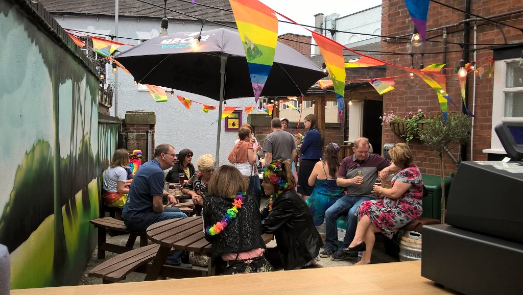 Pride beer garden and bbq at The Lord Roberts