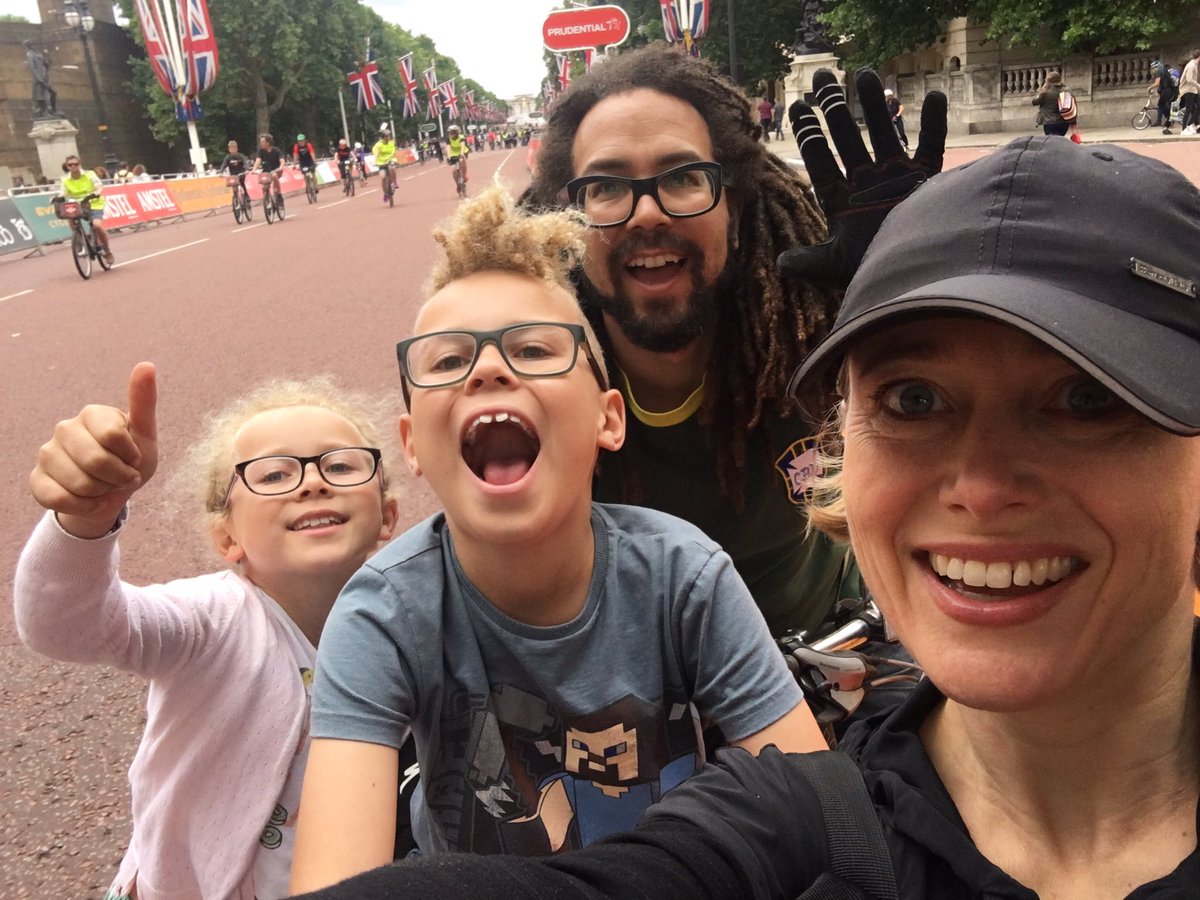 KateMtandabari's tweet photo. Thanks @SadiqKhan for helping make this magical day cycling around London happen. https://t.co/EjJzY752h5