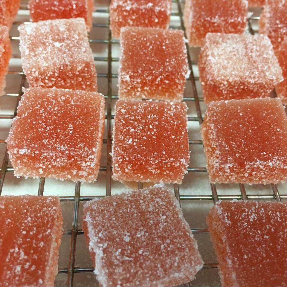 Larder_Cupboard's tweet photo. Made w/ @RockBridgeBrew #BloodSpree, a Berliner Weiss Ale brewed w/ blood oranges, this Pates de Fruits is summer beer! #STLCBW #BeerCandy https://t.co/dJjX3lZxTw