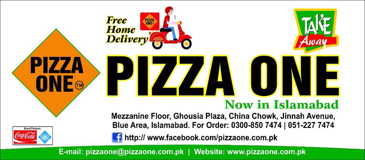 AIAPakistan's tweet photo. With The Blessings Of Allah Almighty #PIZZAONE is Pleased to Announce its Humble Soft Launch For #Islooites a Varieties of #BESTPIZZA. https://t.co/LXBMhzymoa
