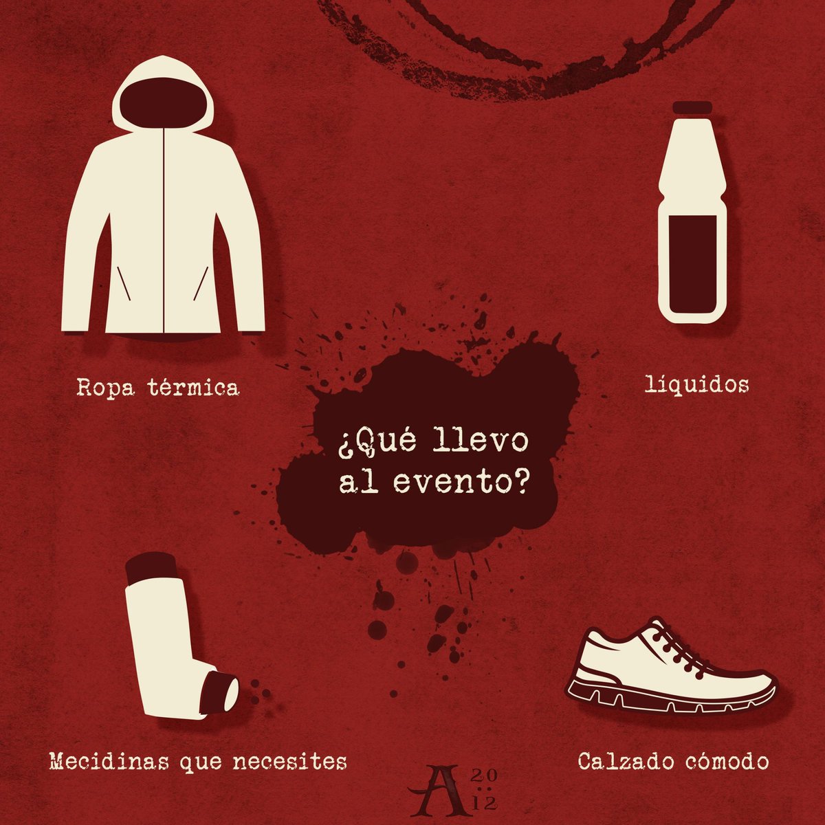 _SOBREVIVE_'s tweet photo. #Consejos Apocalipsis 20.12:
¿Qué debes llevar?
Ropa térmica/Líquidos/Medicinas/Calzado cómodo #Zombies #A2012 #Supervivencia #Guia #Rol https://t.co/8mnl3hDvby