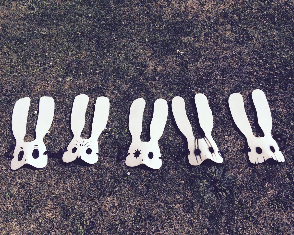 SleePartyPeople's tweet photo. Ready for the upcoming tour #bunnymasks #sleeppartypeople #tour2017 https://t.co/TccCCRlsfa