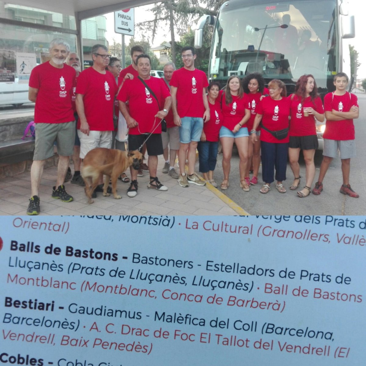 Gloriaborrall's tweet photo. Ben d'hora els @estelladors de #PratsdeLluçanès han marxat a #Diada d'Adifolk #Perpinyà 2 dies de #CulturaPopular #DAP17 https://t.co/WPqTHhWGiQ