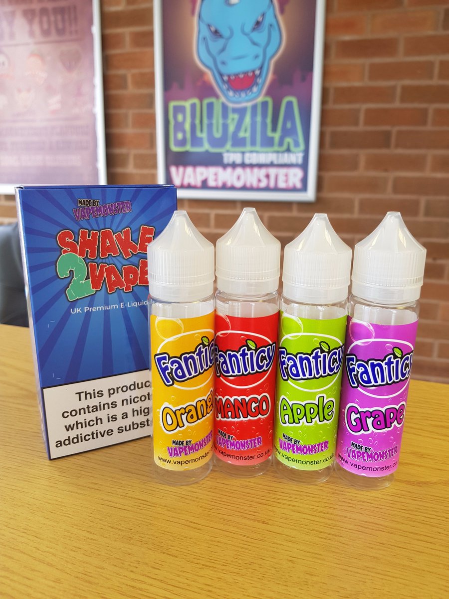 Fanticy by <a href="/VapeMonsterUK/">VapeMonster Liquids</a> in stock. Great tasting juice in 4 flavours. High VG 60ml (inc Nicotine shot to make 3mg) only £16.99 #vapelife