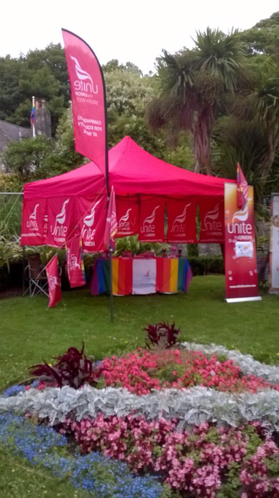 KarenColeUnite's tweet photo. @unitesouthwest ready to go at @WSM_Pride Party at Grove Park. Come &amp; join us @unitesouthwest #LOVEWINS ❤️ https://t.co/gnO3SkzMOX