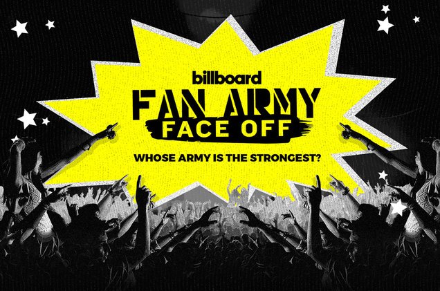 billboard's tweet photo. #FanArmyFaceOff round 2! Have you voted yet? https://t.co/mjQO283pJx https://t.co/bSOu6zHcFh