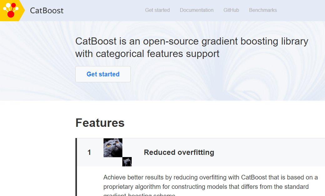 CatBoost — новый алгоритм Яндекса, новейшая технология машинного обучения, построенная на градиентном бустинге, прорыв в машинном обучении.