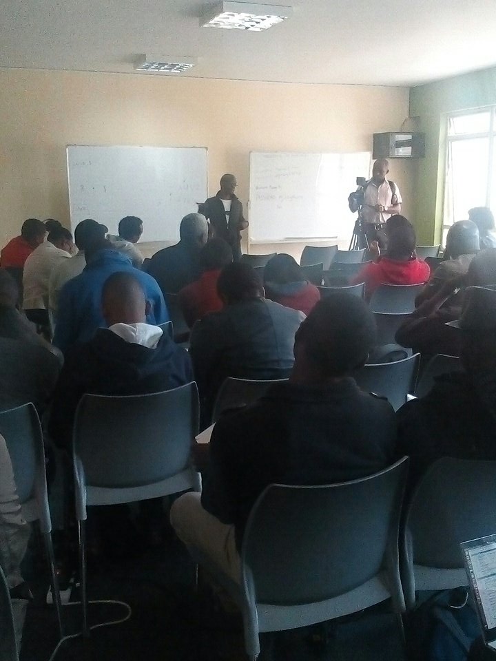FrankDeya's tweet photo. @Gibsongibbz on stage at the  #blockchain4Africa event. Make your way, more presentations &amp; practical demonstrations of the use cases... https://t.co/1UgRq0D1C0
