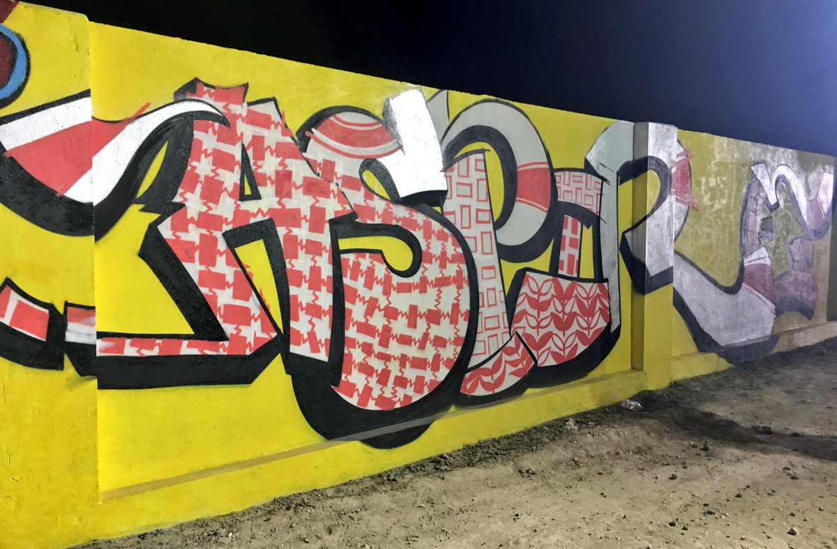 TheRealOlaDiab's tweet photo. Check out @sudalove_'s latest graffiti  artwork in #Doha at Aspire Zone! #SudaneseExcellence #SudaneseArtist https://t.co/a9IkwM2OZU