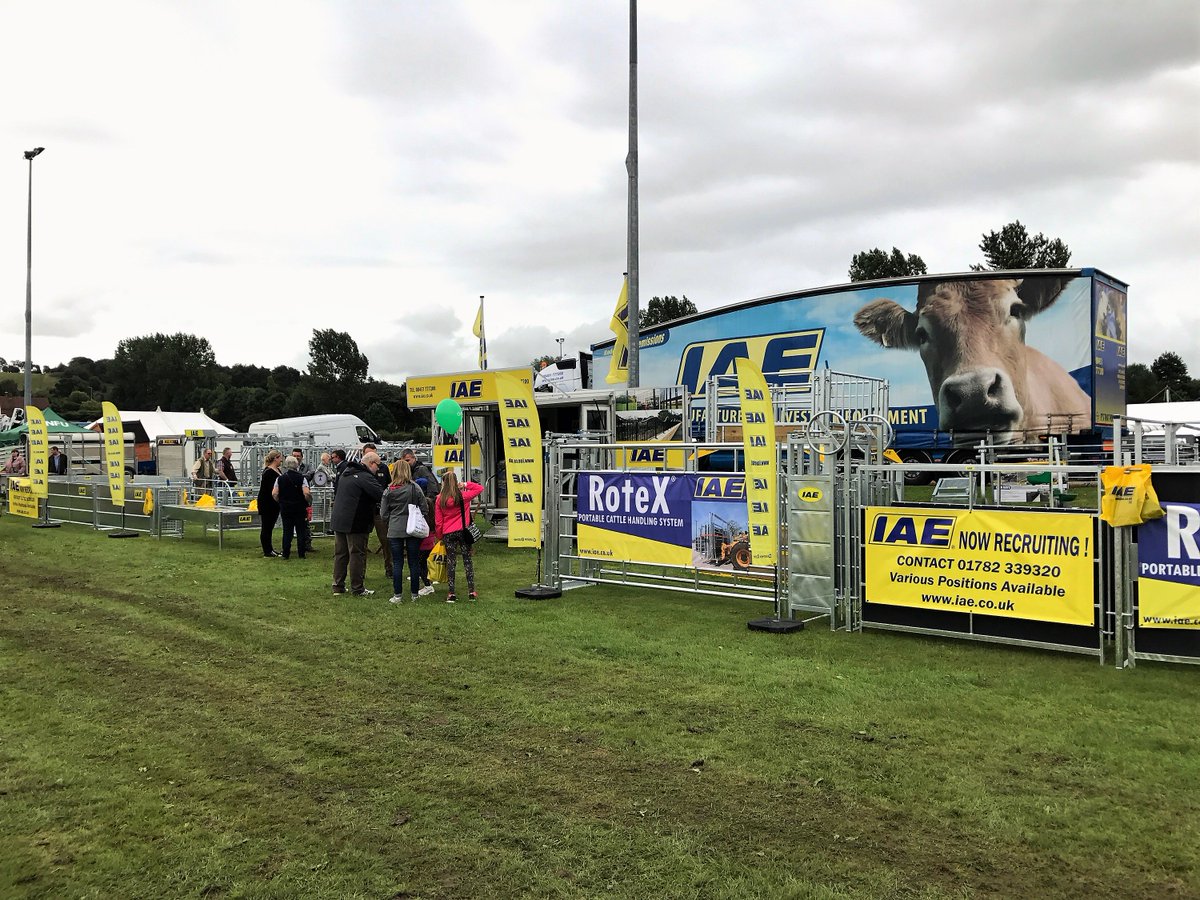 IAE1969's tweet photo. Join the UK's largest manufacturer of livestock equipment today at the #LeekShow #IAE1969 #Showtime #ItsThatPoleInLeek #SupportingLocalShows https://t.co/XeT4IRpbFd