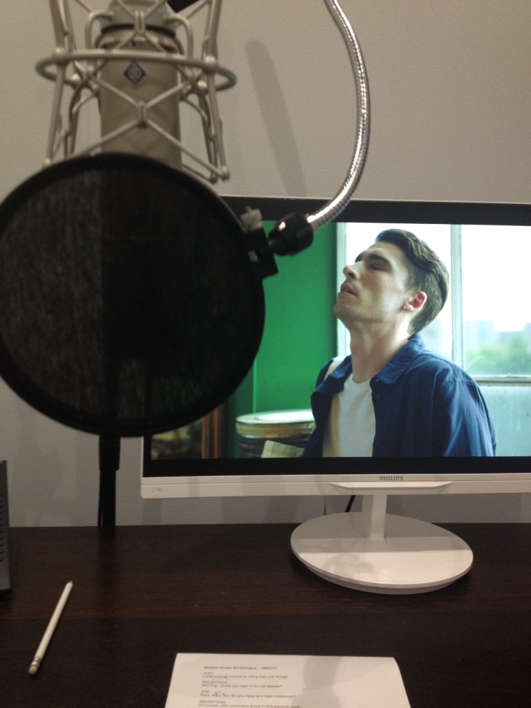 erzact's tweet photo. At #redlightstudio yesterday doing some #ADR for #ModernProps https://t.co/FgaYjQgD2y