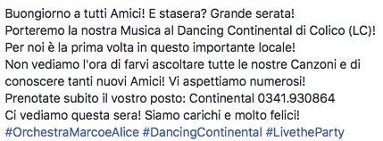 Marco_e_Alice's tweet photo. #OrchestraMarcoeAlice #DancingContinental #LivetheParty https://t.co/4eigjqVdjp