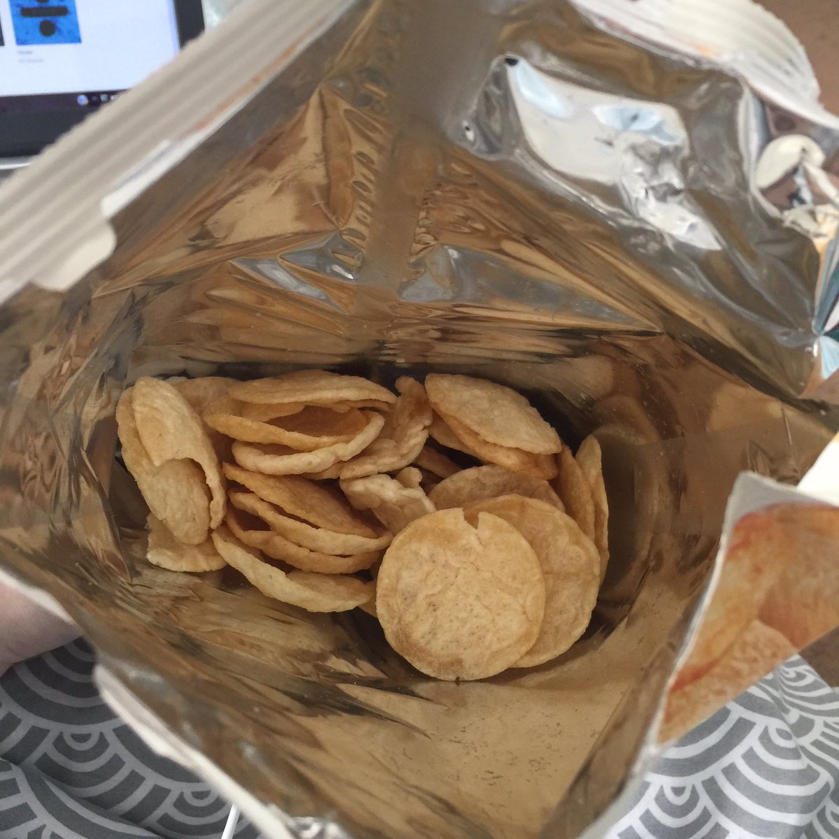RocketAndBee's tweet photo. @popchipsUK a shame when they are so tasty! https://t.co/eUiTa06phw