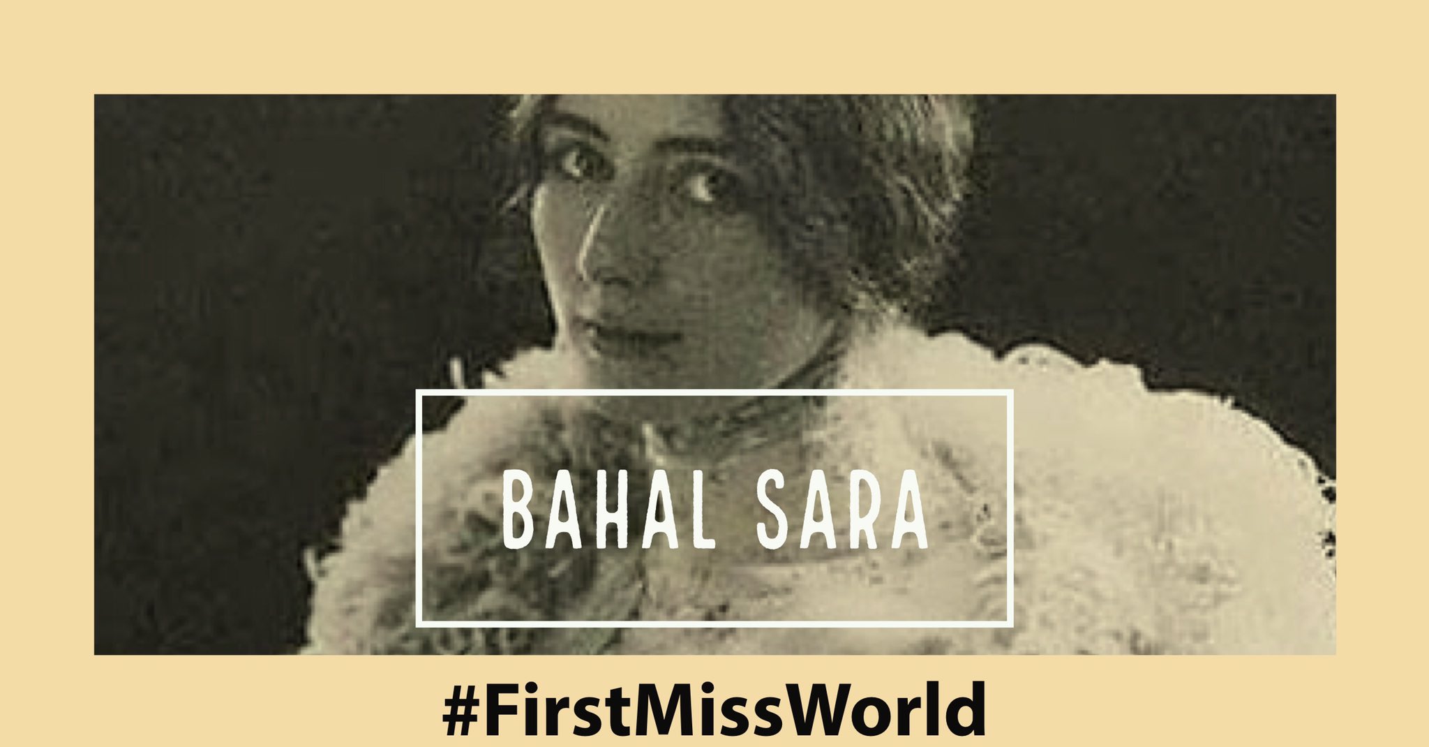 Mgshopper X First Miss World Bahal Sara India 1896