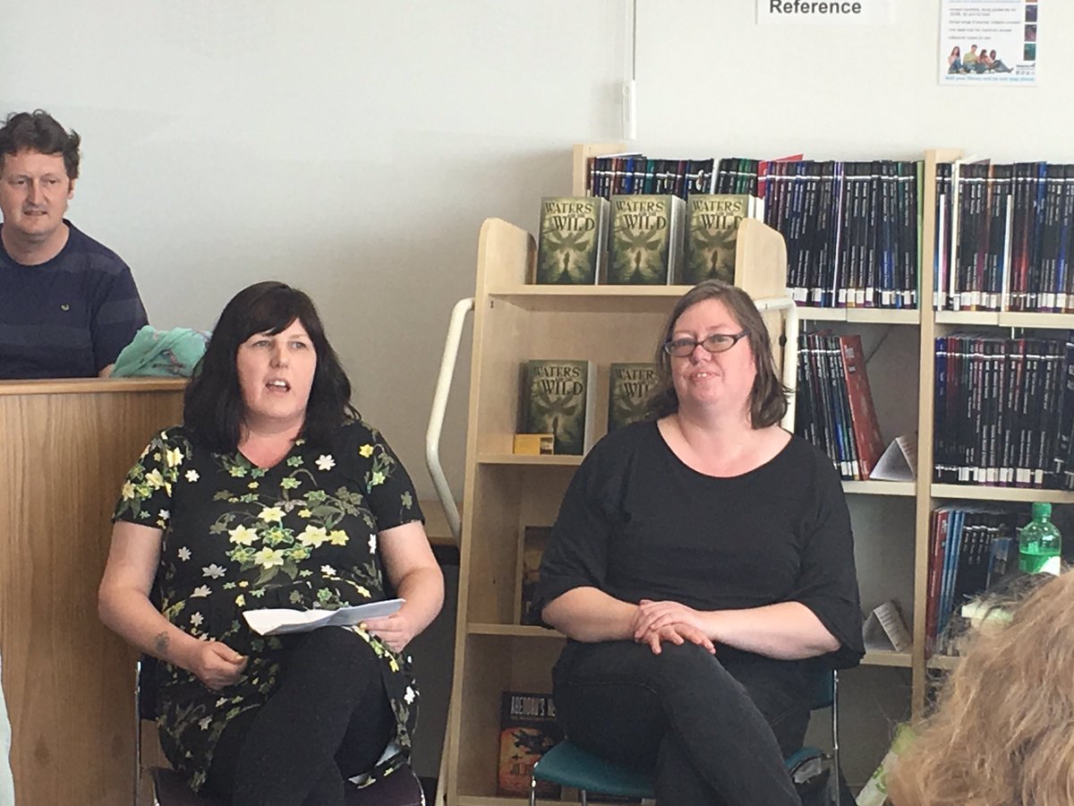 Rosehill_girl's tweet photo. The launch of #WatersandtheWild begins! @KellyCreighton introduces @jozebwrites and her work 😊 https://t.co/OkUQzBQyeF