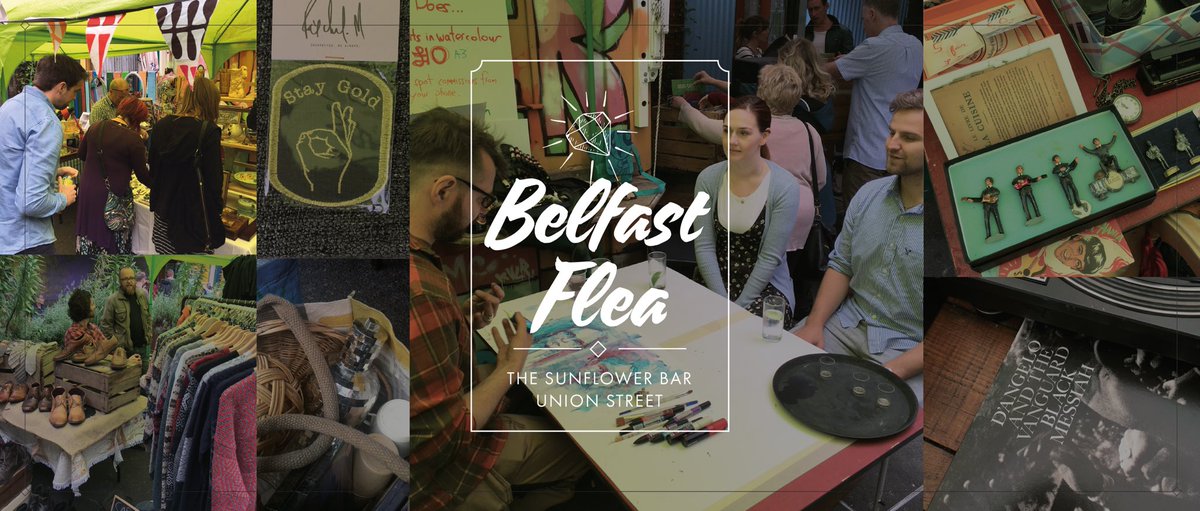 FleaBelfast's tweet photo. We are all set for another flea folks!! Come on down next Sunday 11-5pm @Sunflower_Pub https://t.co/yFmmPpiIQW