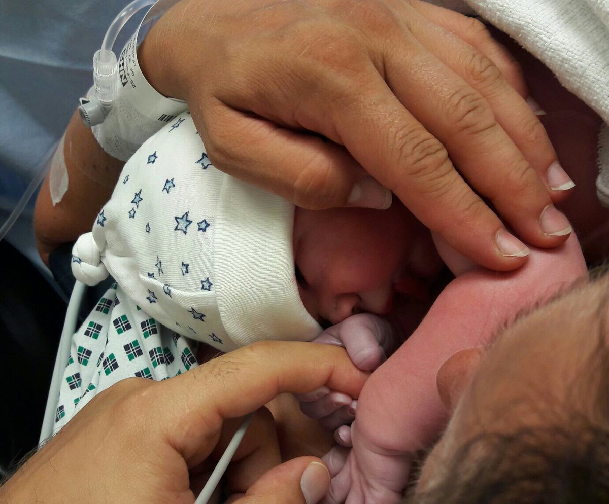 DrCLeitner's tweet photo. we said hello to baby Jonah Ilja on Tuesday for the first time. He is adorable, what a gift. https://t.co/2UV6YgLhDk