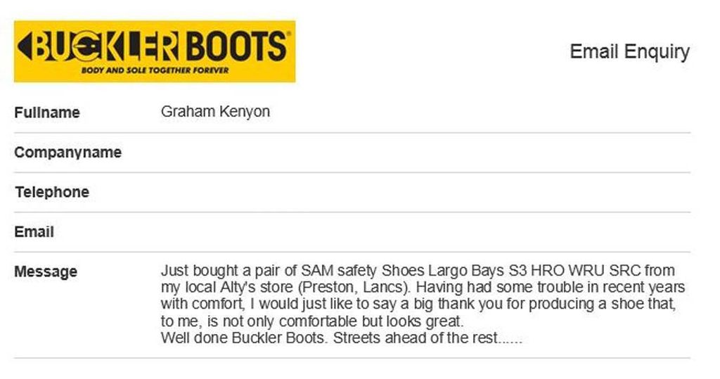 Altijd goed om zulke reacties te krijgen! <a href="/bucklerboots/">bucklerboots</a> #tevredenklanten
