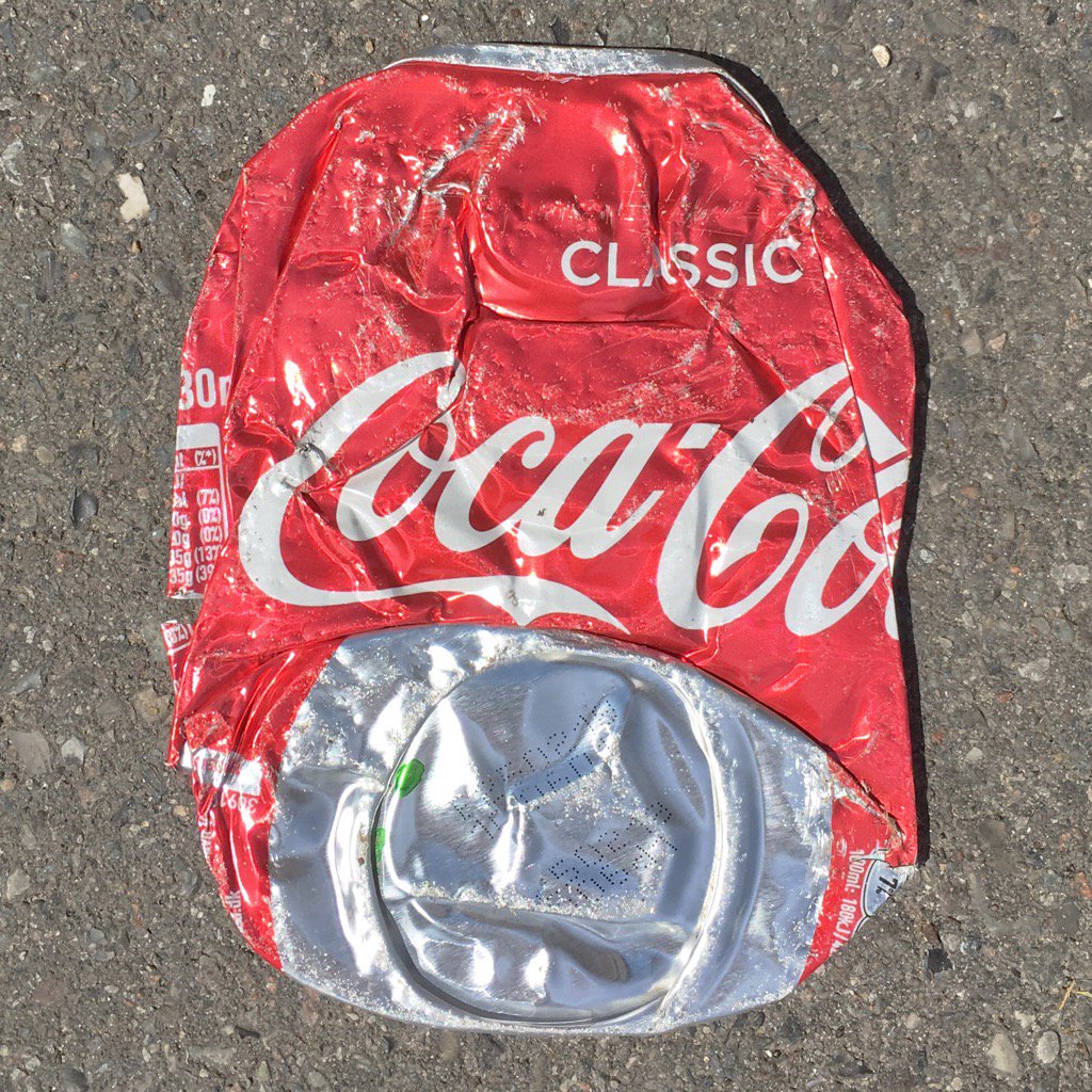 SNyeland's tweet photo. #CrashedCocaColaCanCollection #992 #found_object #position: 55°42'40"N 12°34'48"E
#sustainable_design? @cocacola https://t.co/9weY7jWdp3