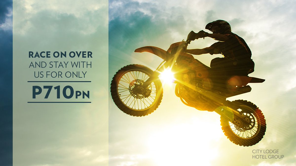 CityLodgeHotels's tweet photo. Race hard and rest up after #MXoAN at Town Lodge Gaborone. https://t.co/p2xjcbtvCs