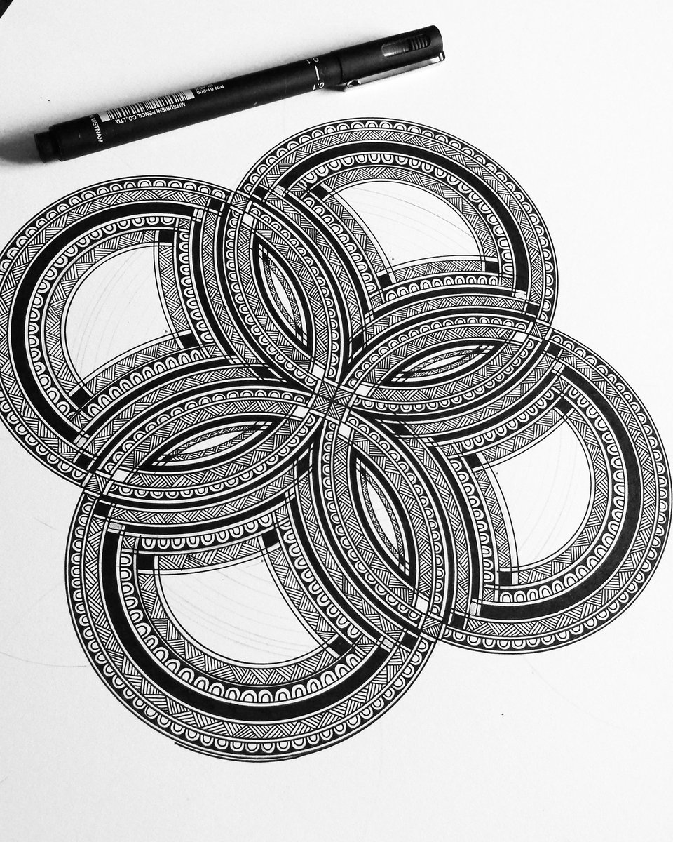 Went to far whoops 😂 #mandala #sacredgeometry #tattoo #mandalatattoo #black #ink