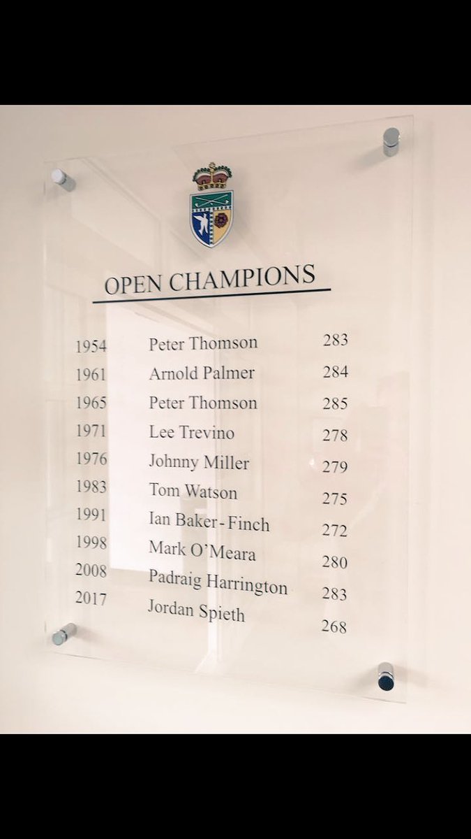 Updated with a full roll call #TheOpen