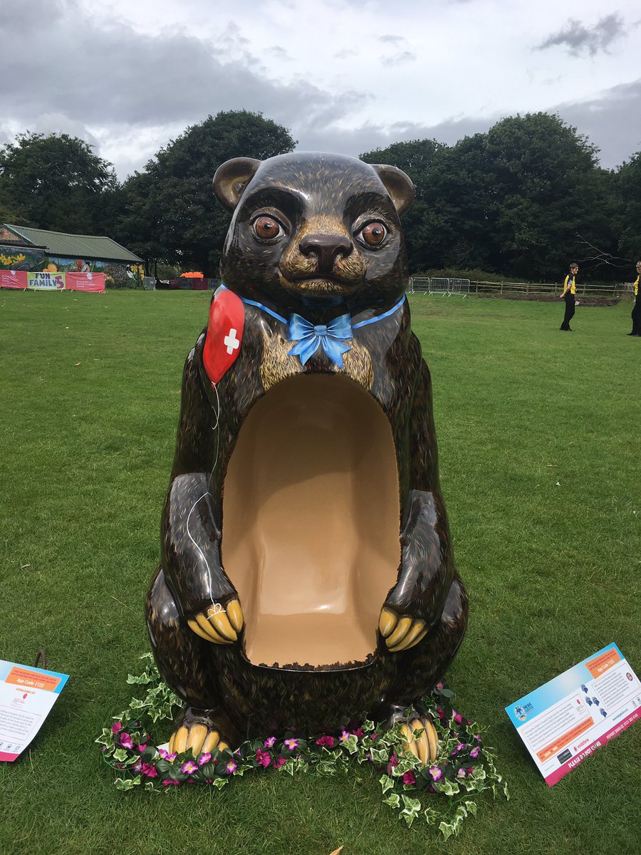 SeesawsBear's tweet photo. The 100th bear is officially here. @BearhugTBS @Bham_Childrens #ThebigSleuth https://t.co/QRMEJL13s1