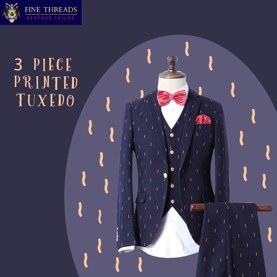 Fine_Threads1's tweet photo. Exclusive Made to measure 3 piece printed tuxedo suit. We have a large collection of tuxedo suits at big discounts
+1(844)-990-9000 https://t.co/nQI96DiMN6