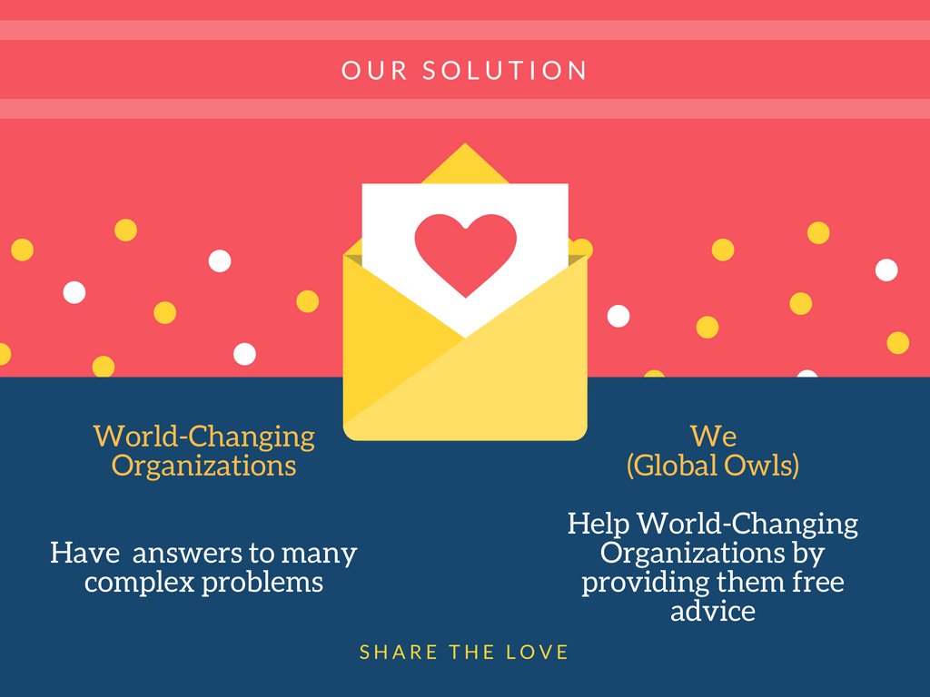 Our solution to many complex problems: globalowls.com  #Socent #NonProfit #Empowerment #NGO