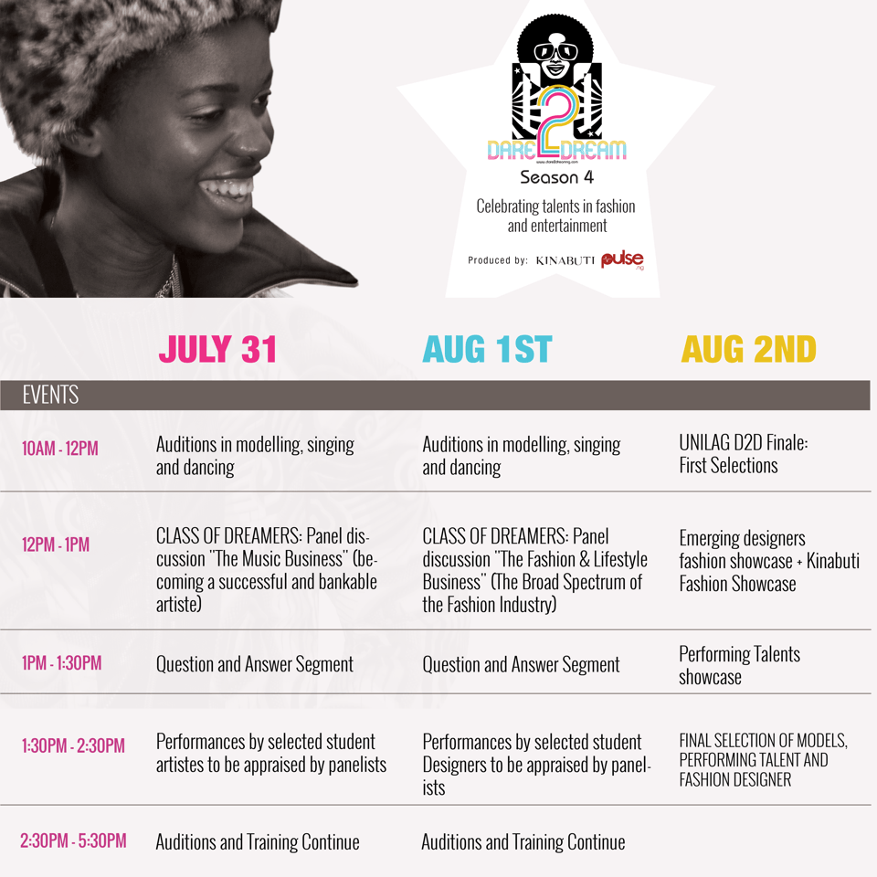 adedeetee's tweet photo. Dare2Dream Season4’s UNILAG selections and premiere of CLASS OF DREAMERS https://t.co/byqXL08IOP https://t.co/KFdWTnrHLl