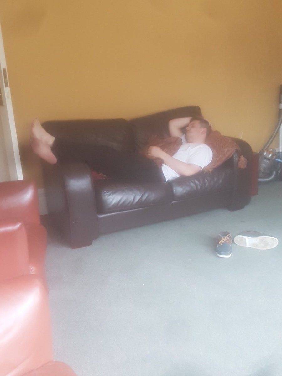 Case_Face_10's tweet photo. Ahh bless... was last night a bit too much? @adam_wr #ultimatepower #ultimatehangover #ultimatebabe https://t.co/XyBtVWNQVi