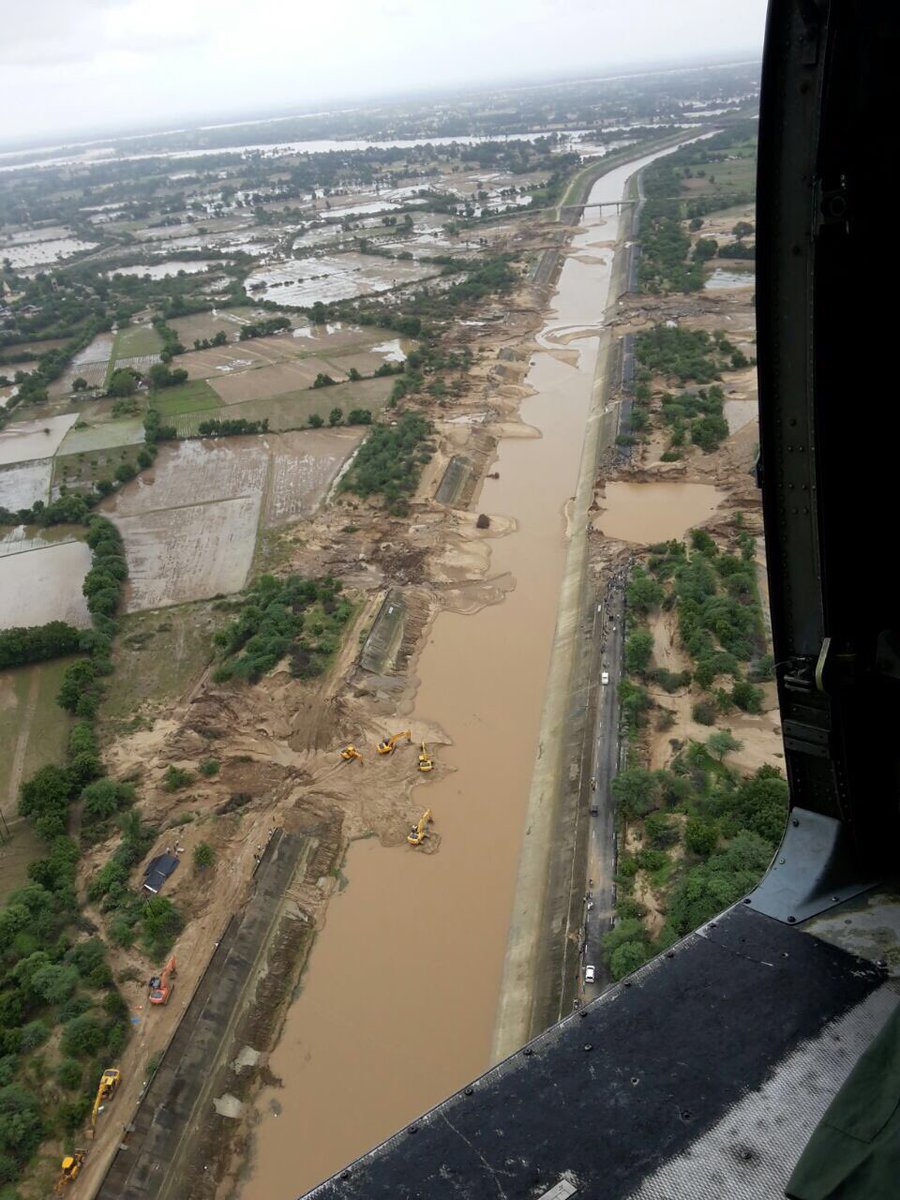 pkumarias's tweet photo. Aerial Survey done for Narmada canal #GujaratFloods https://t.co/t8j1SEqL4l
