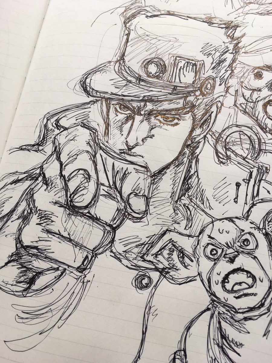 プラスはりきったディレクターにも描いてもらちゃいました!イラストに関わるスタッフが常駐してますので、興味ある方はぜひに!アドバイスも行えますよう♪ #ジョジョ #ジョジョの奇妙な冒険 #映画 #祝実写化 #チカホ #イベント #イラスト #7月30日