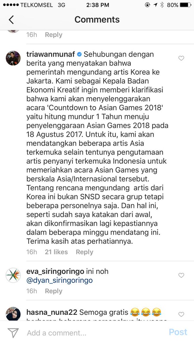 m.facebook.com/story.php?stor… Mengapa hrs menghdrkan Drone &amp; SNSD saat HutRI <a href="/Triawan/">Triawan Munaf</a> oleh @BekrafID We need more penjelasan <a href="/jokowi/">Joko Widodo</a> <a href="/KhofifahIP/">Khofifah Indar Parawansa</a>